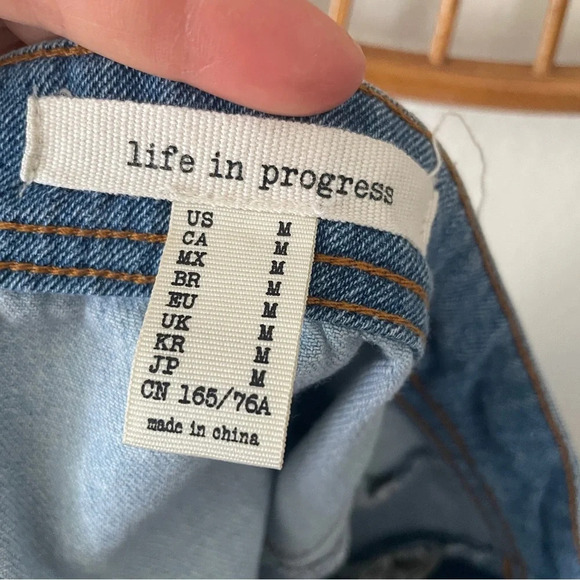 Life in progress two tone mini skirt sz M - Picture 5 of 5